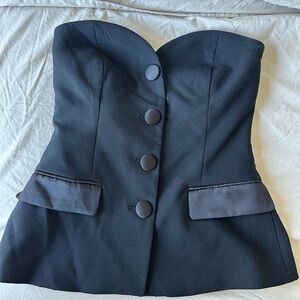 Zara Black Strapless Top